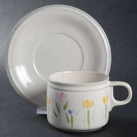 Fresh Mint (Made In Japan) Flat Cup & Saucer Set by Studio Nova