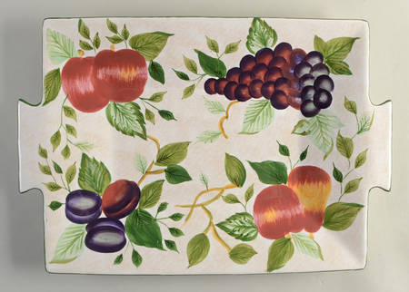 Sonoma (Tan Body, Rim Shape) 18" Rectangular Serving Platter