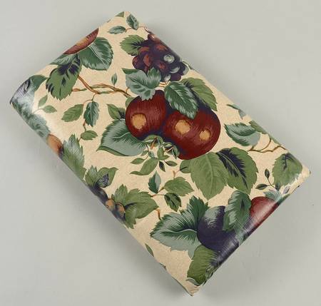 Sonoma (Tan Body, Rim Shape) 60"  x 102" Vinyl Oblong Tablecloth