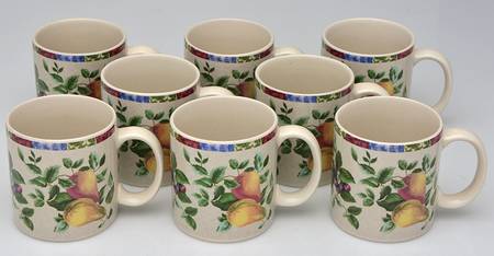 Sonoma (Tan Body, Rim Shape) Mug - Set of 8