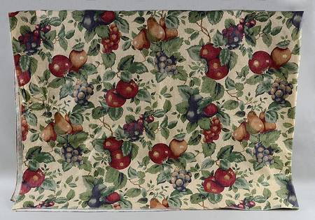 Sonoma (Tan Body, Rim Shape) 52" X 70" Flannel Vinyl Rectangular Tablecloth