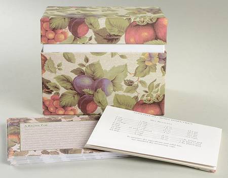 Sonoma (Tan Body, Rim Shape) Recipe Box & Lid