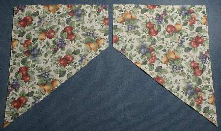 Sonoma (Tan Body, Rim Shape) Pair of 32" X 29" Swag Valance Curtain