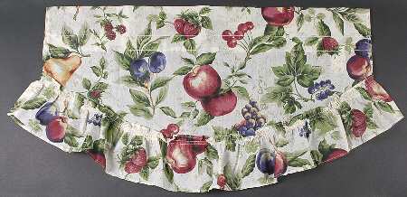 Sonoma (Tan Body, Rim Shape) Valance Curtain 27 X 15