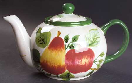 Sonoma (Tan Body, Rim Shape) Teapot & Lid