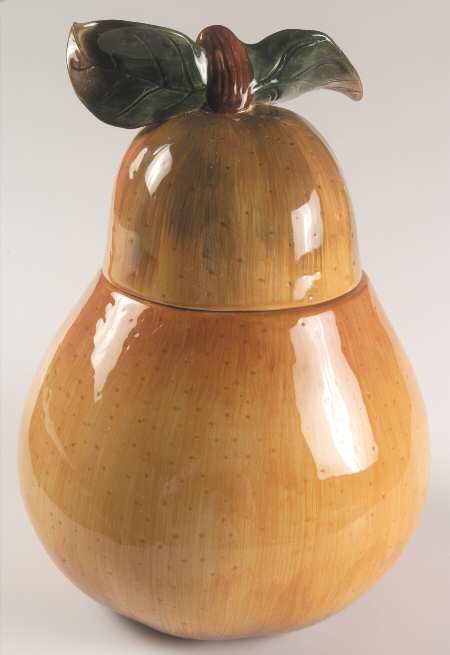 Sonoma (Tan Body, Rim Shape) Cookie Jar & Lid by Sakura