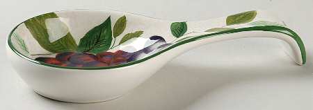 Sonoma (Tan Body, Rim Shape) Spoon Rest/Holder (Holds 1 Spoon)