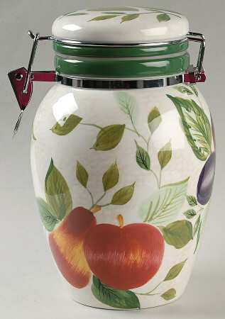 Sonoma (Tan Body, Rim Shape) Large Canister & Lid