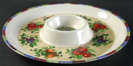 Sonoma (Tan Body, Rim Shape) 1 Piece Melamine Chip & Dip