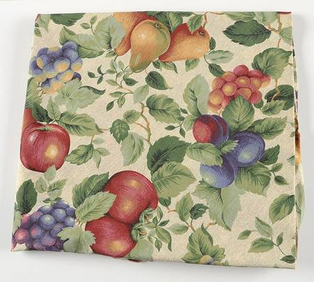 Sonoma (Tan Body, Rim Shape) 56" Round Cloth Tablecloth