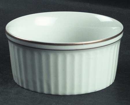 White & Gold Ramekin