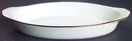White & Gold 10" Augratin
