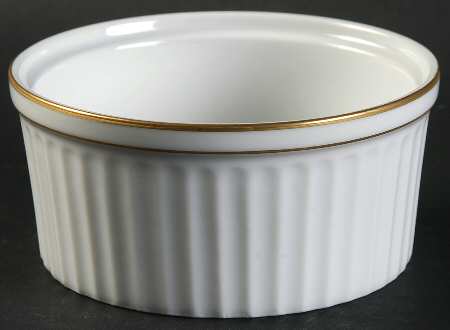White & Gold Ramekin