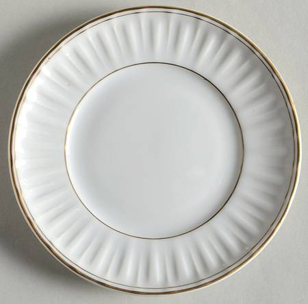 White & Gold Saucer for Ramekin