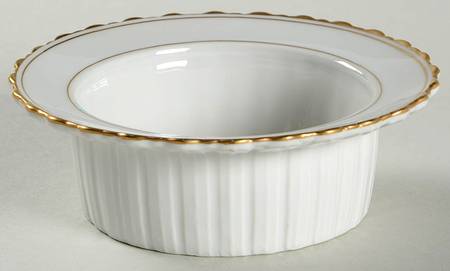 White & Gold Ramekin No Saucer
