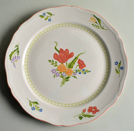 Dijon (No Inner Floral Ring) 12" Chop Plate (Round Platter)