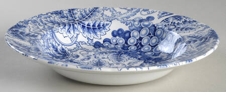 Grapes Large Rim Soup Bowl