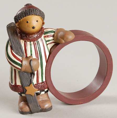 Sledding Characters Napkin Ring