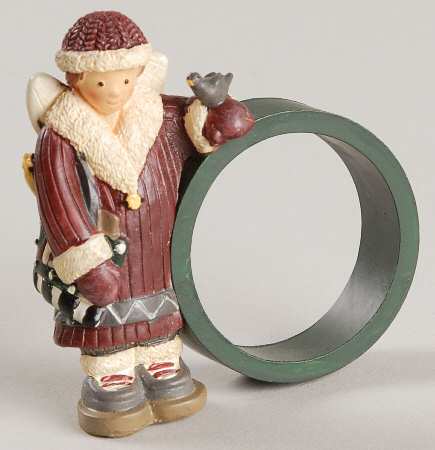 Sledding Characters Napkin Ring