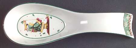 Sledding Characters Spoon Rest/Holder (Holds 1 Spoon)