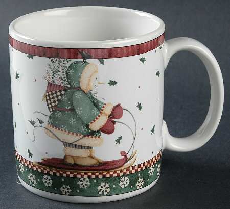 Sledding Characters Mug