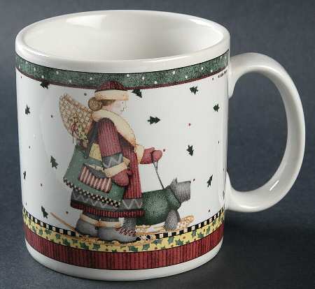 Sledding Characters Mug