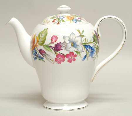 Spring Bouquet (Smooth Shape) Mini Coffee Pot & Lid