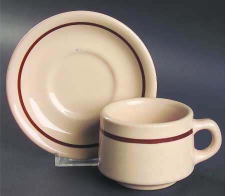 STR38 Flat Cup & Saucer Set