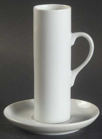 Forma White Cafe Au Lait Cup & Saucer Set