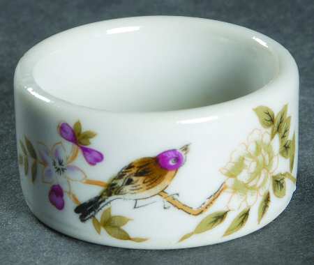 Chinese Garden (Mustard Trim) Napkin Ring