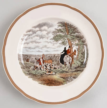 Herring Hunt Luncheon Plate