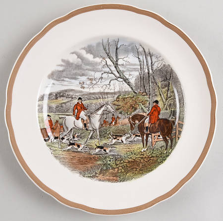 Herring Hunt Luncheon Plate
