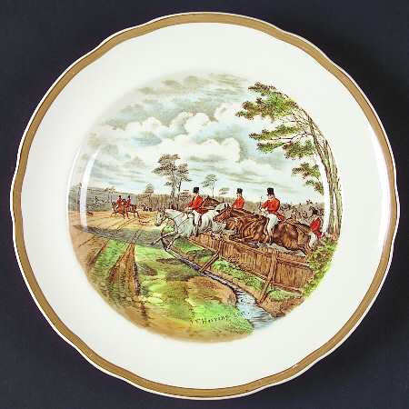Herring Hunt Luncheon Plate
