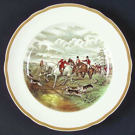 Herring Hunt Luncheon Plate