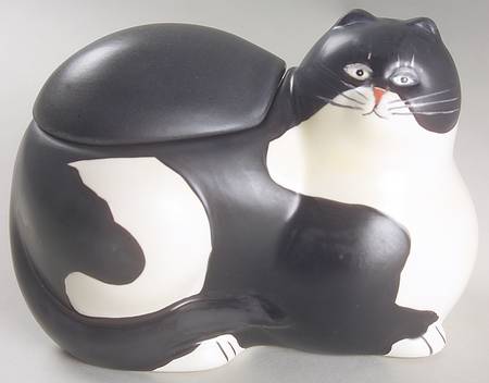 Cat Collection Figural Sugar Bowl & Lid