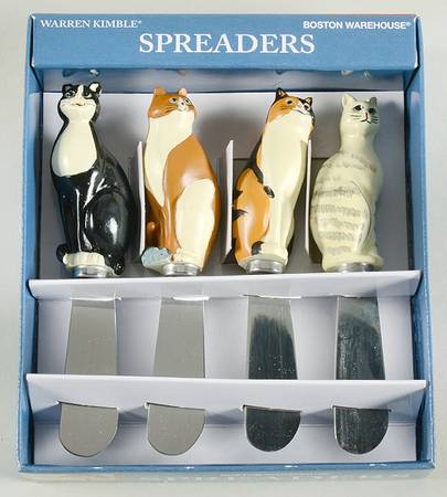 Cat Collection Individual Spreader - Set of 4 Motifs