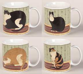 Cat Collection Mug - Set of 4