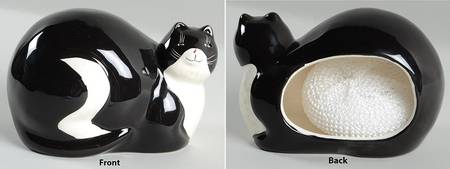 Cat Collection Figural Scouring Pad Holder