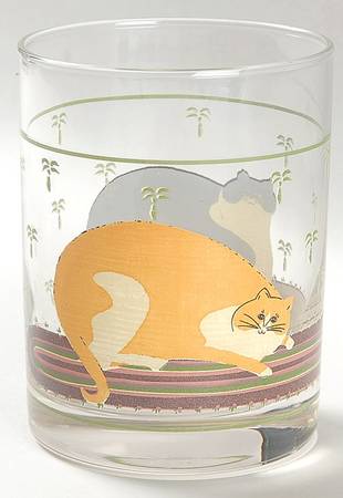 Cat Collection Glassware Double Old Fashioned