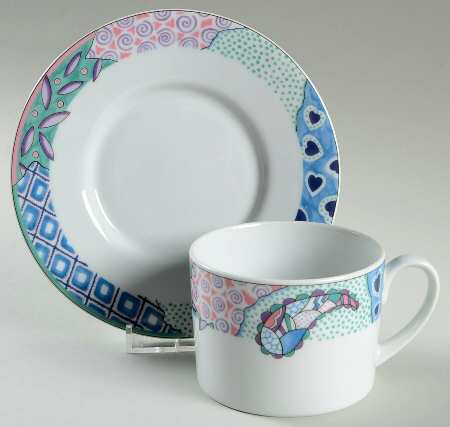 Medley Flat Cup & Saucer Set by Studio Nova