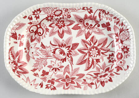 SP207 Red 10" Rectangular Serving Platter