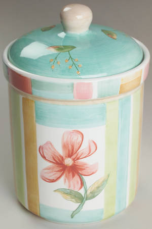 Garden Cafe Large Canister & Lid