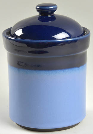 Nova Blue Medium Canister & Lid with Seal Ring by Sango