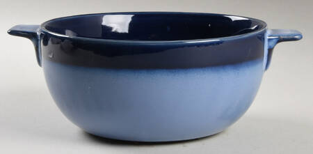 Nova Blue 1.5 Quart Round Casserole No Lid by Sango