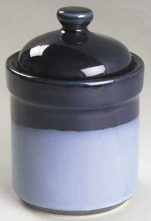 Nova Blue Small Canister & Lid with Seal Ring by Sango