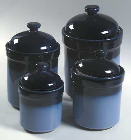 Nova Blue (4 Piece) Canister Set (Box Set)