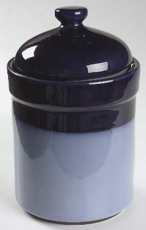 Nova Blue Extra Large Canister & Lid with Seal Ring by Sango