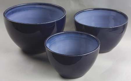 Nova Blue (3 Piece) Mixing Bowl Set (9", 8", 7")