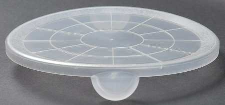 Nova Blue 6" Storage Ceramic Bowl Plastic Lid