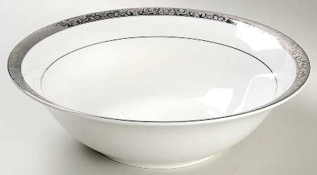 Empress Platinum 9" Round Vegetable Bowl
